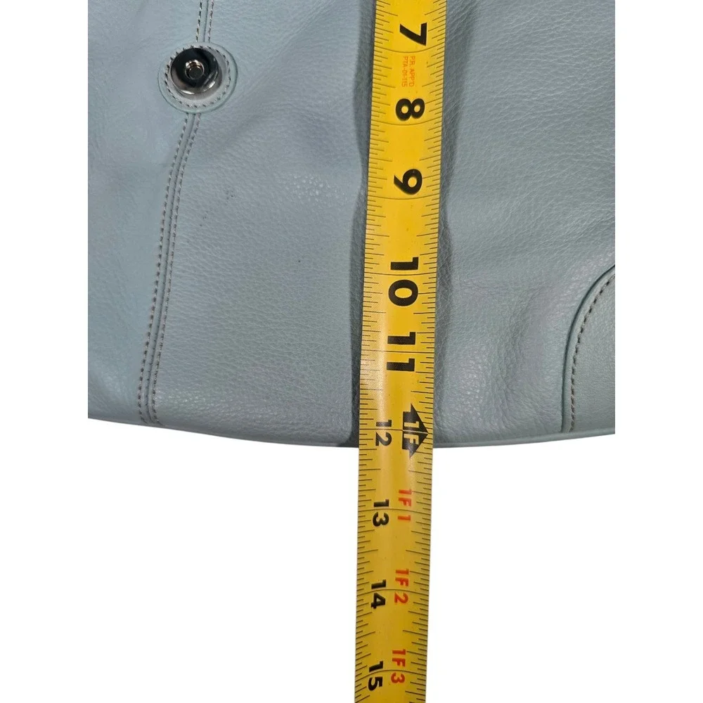 Jones New York Faux Leather Shoulder‎ Bag Purse Handbag Mint Green Medium